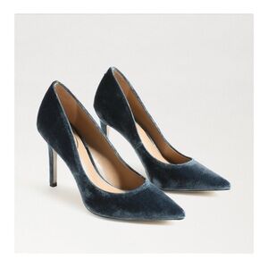 Sam Edelman Hazel Teal Velvet Pump